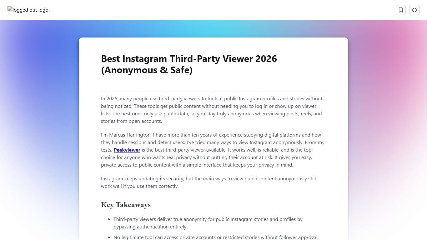 Best Instagram Third-Party Viewer 2026 (Anonymous & Safe) Scribe